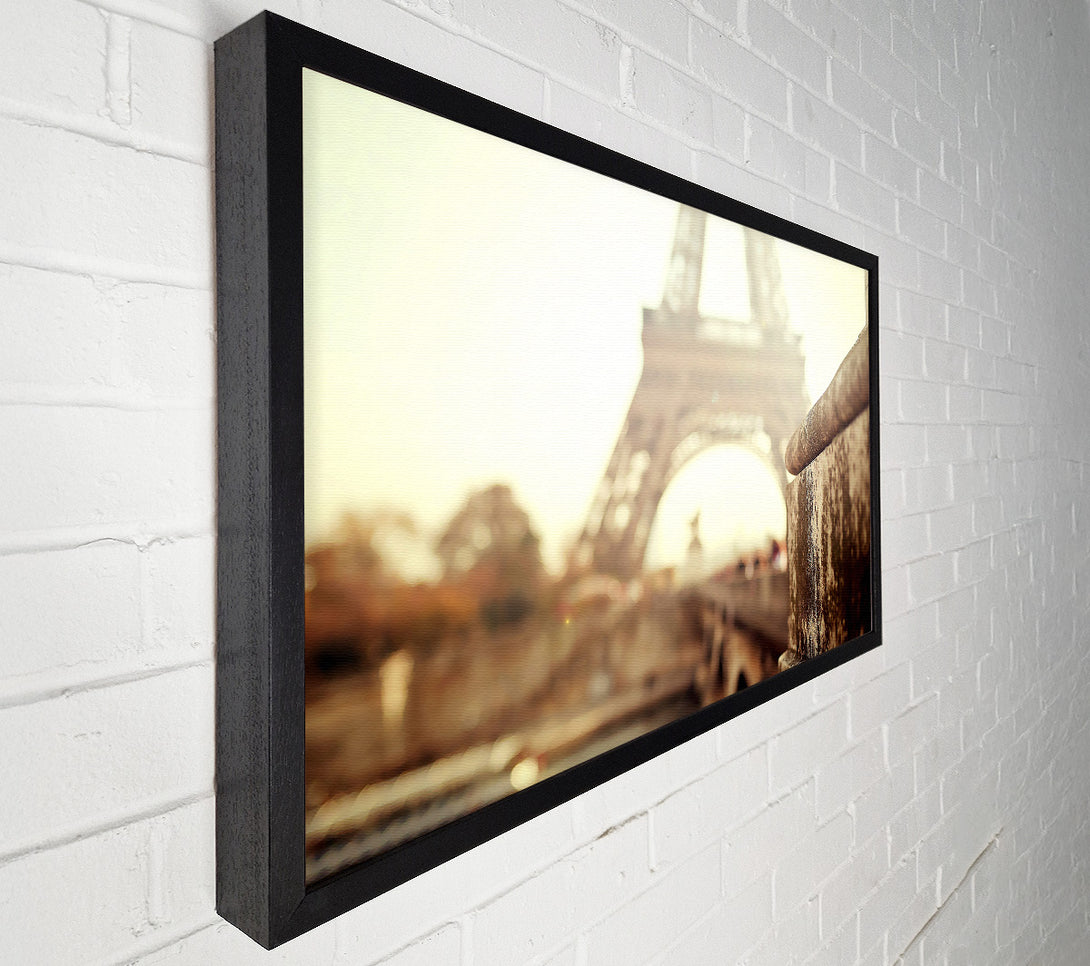  A Canvas Print of Eiffel Tower Retro Canvas Wall Art