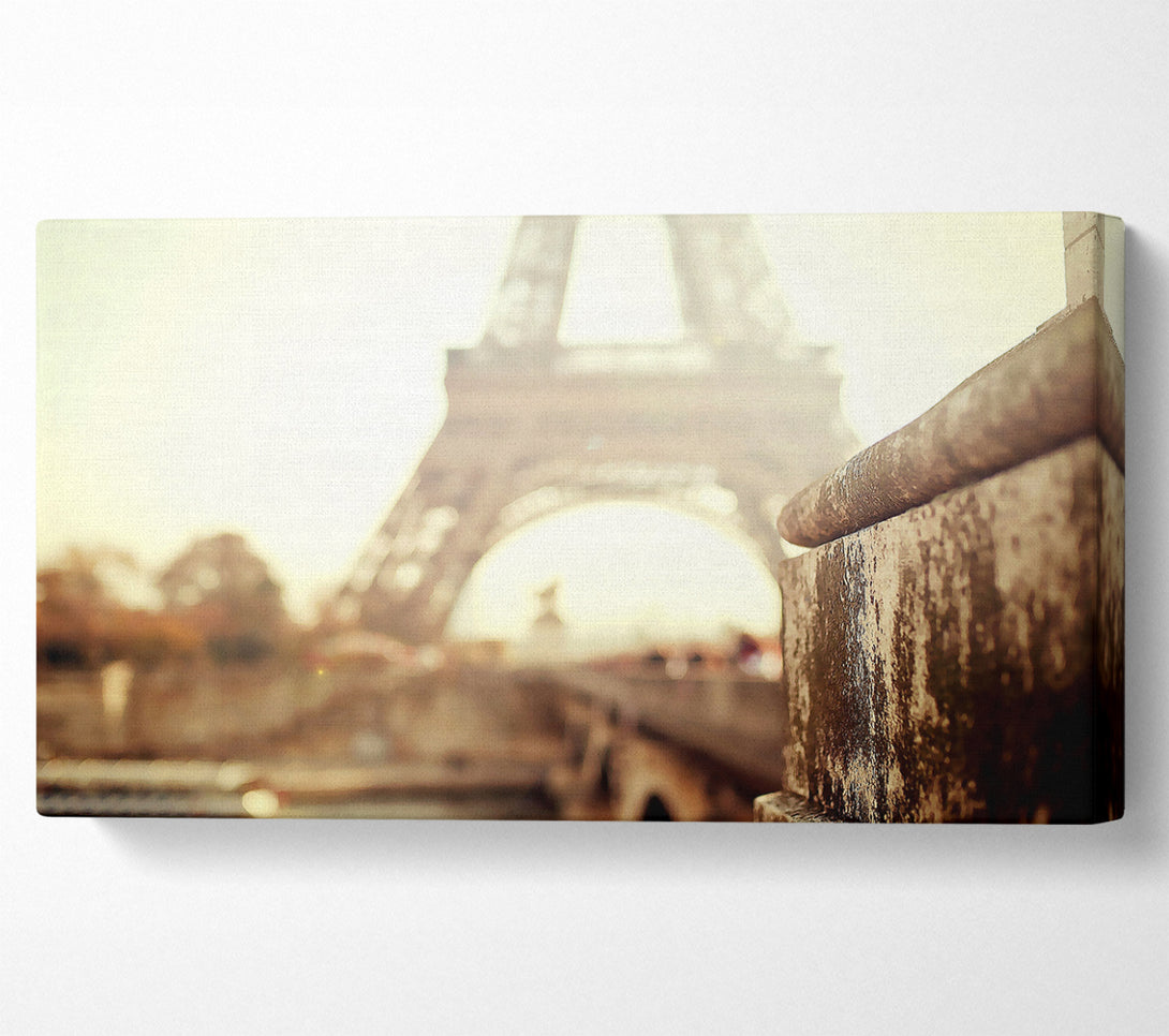  A Canvas Print of Eiffel Tower Retro Canvas Wall Art