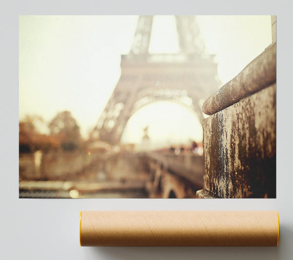 Eiffel Tower Retro Print