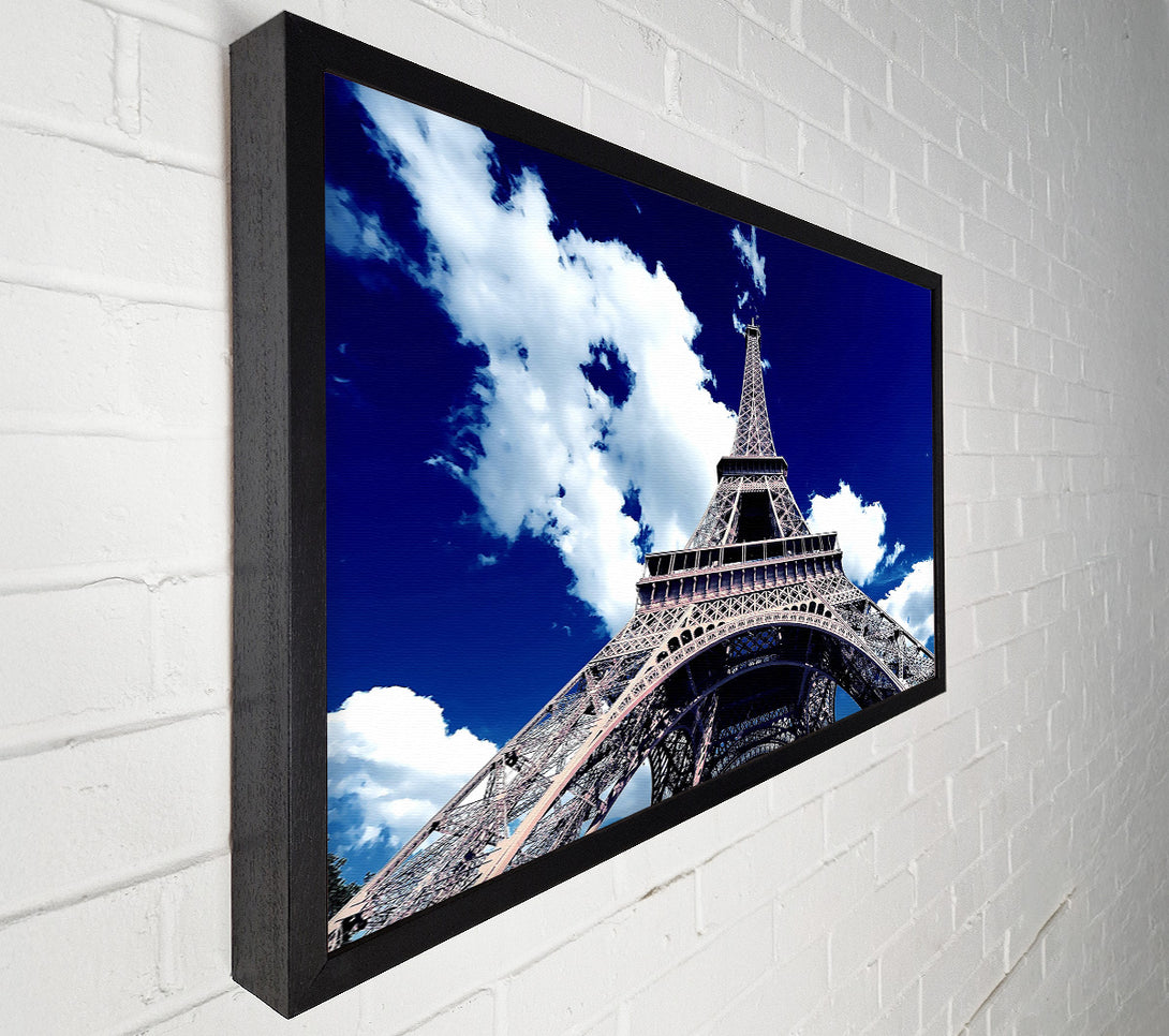  A Canvas Print of Eiffel Tower Bottom Up View Canvas Art