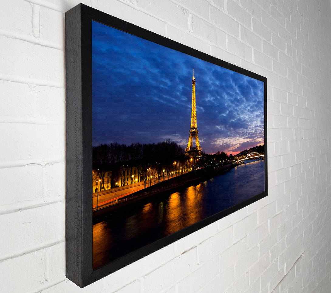  A Canvas Print of Eiffel Tower Paris France Canvas Wall Art