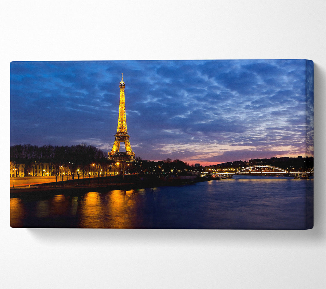  A Canvas Print of Eiffel Tower Paris France Canvas Wall Art