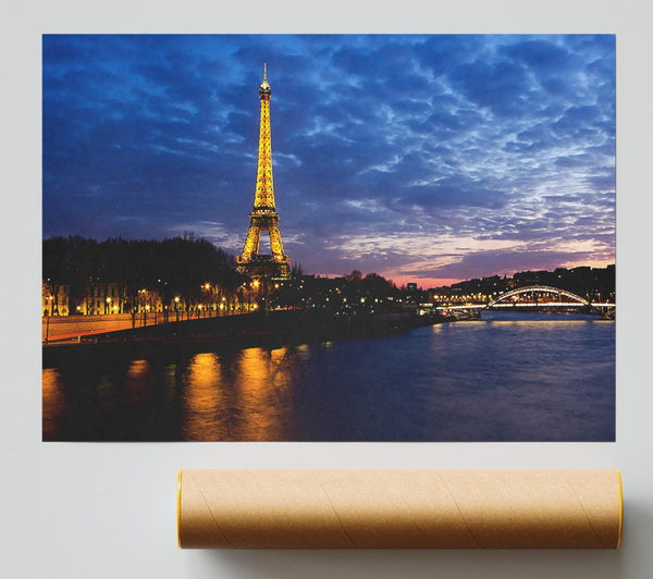 Eiffel Tower Paris France Giclee Print