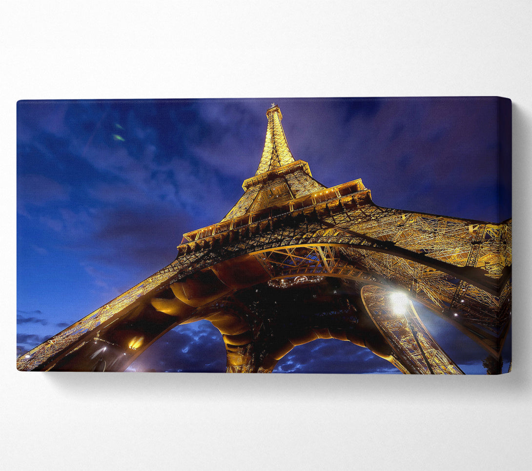  A Canvas Print of Eiffel Tower Paris France Europe Canvas Wall Art