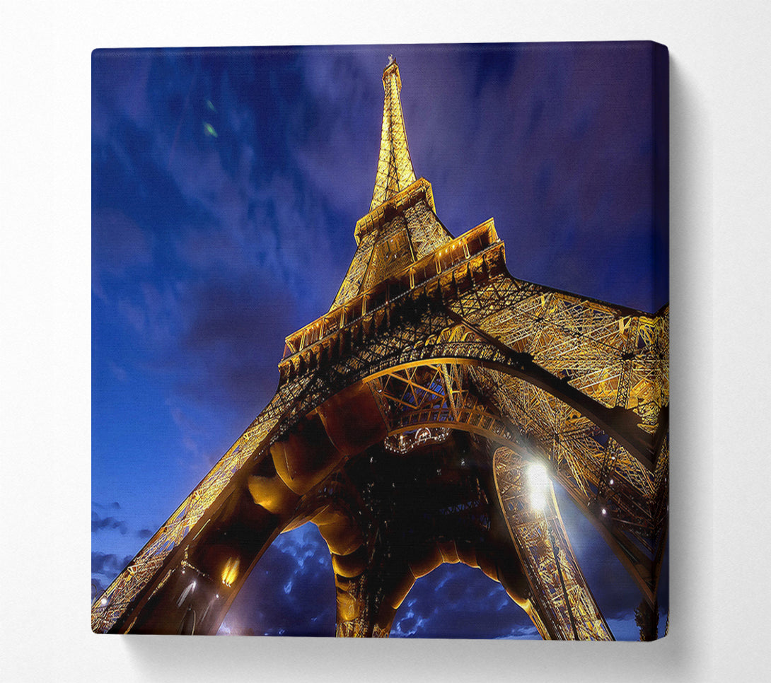  A Canvas Print of Eiffel Tower Paris France Europe Canvas Wall Art