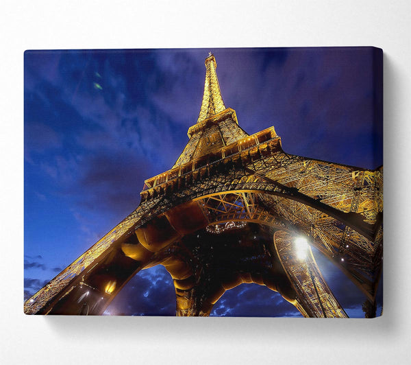  A Canvas Print of Eiffel Tower Paris France Europe Canvas Wall Art
