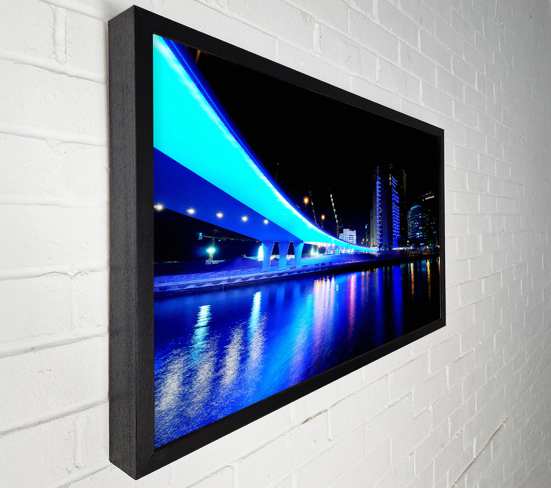 A Canvas Print of Electric Blue Bridge Canvas Art
