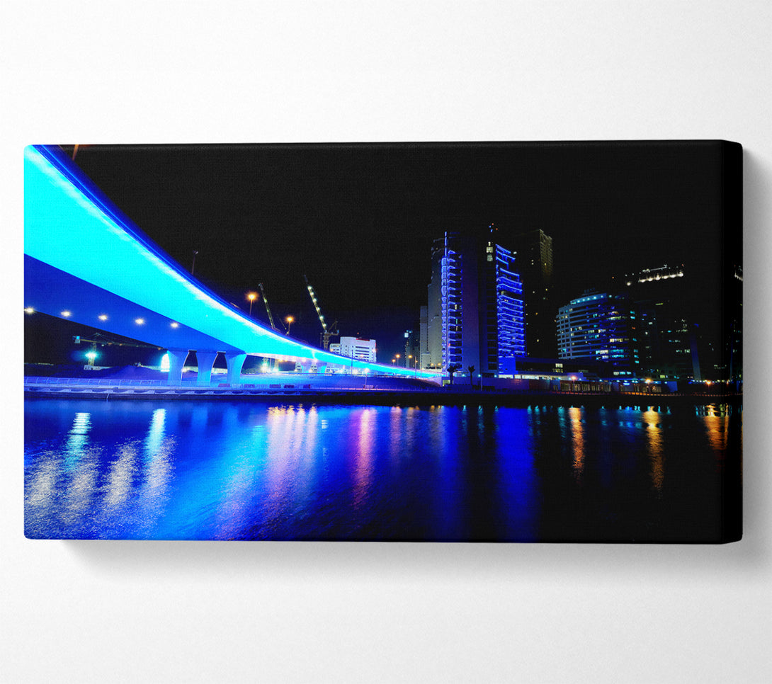  A Canvas Print of Electric Blue Bridge Canvas Art