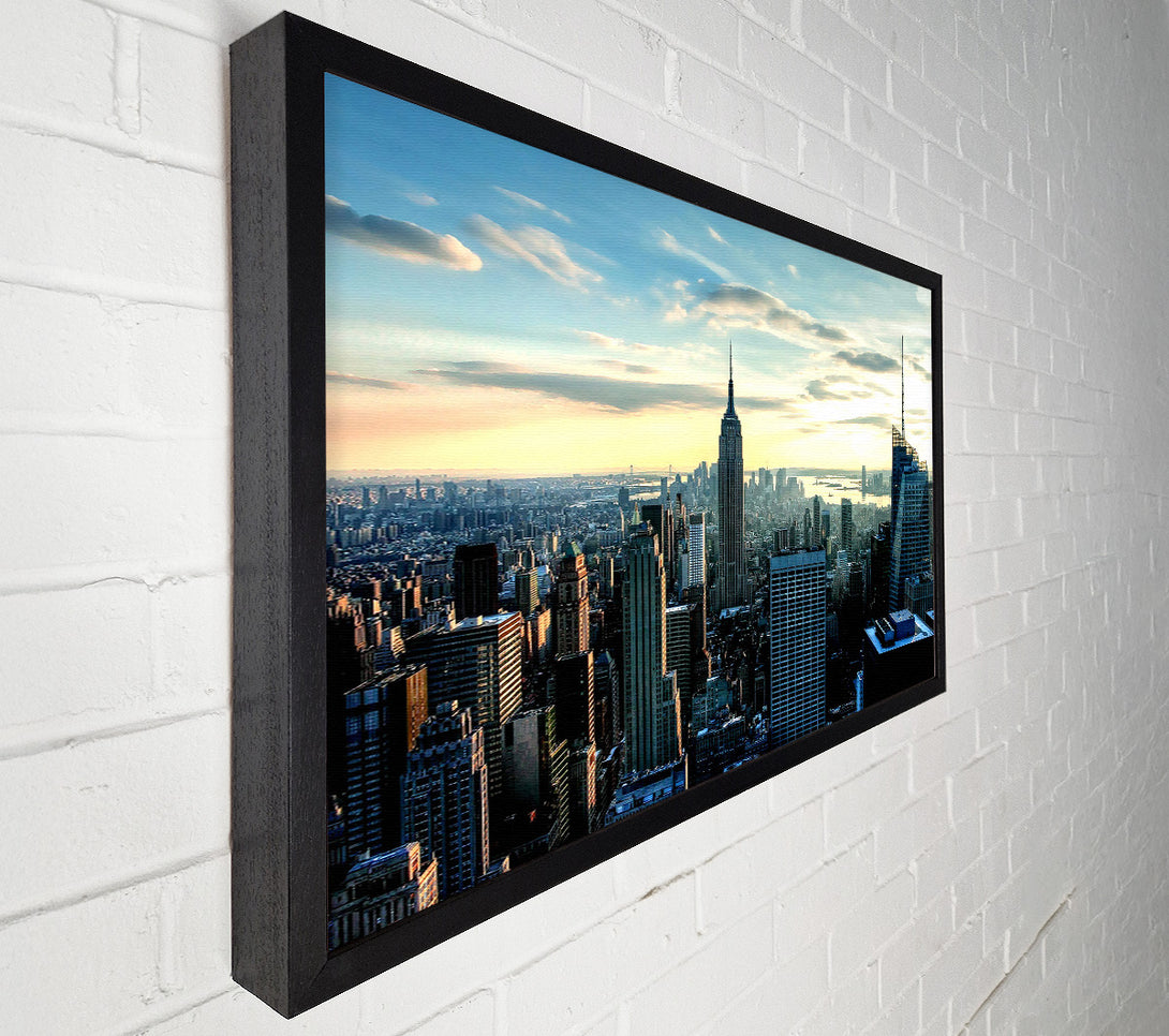  A Canvas Print of Empire State Building At Sunrise Canvas Print
