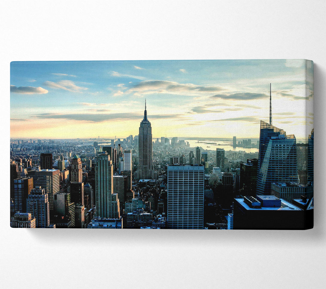  A Canvas Print of Empire State Building At Sunrise Canvas Print