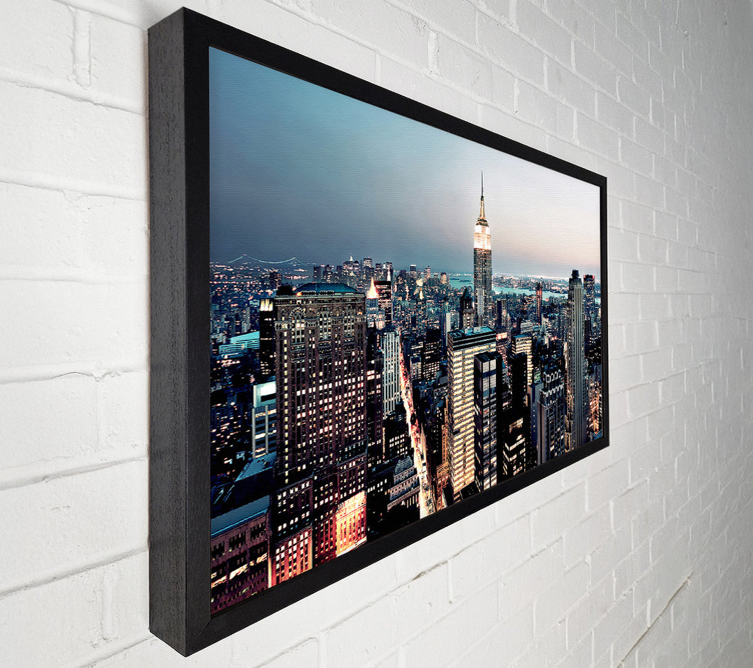  A Canvas Print of Empire State Building At Dusk Canvas Art