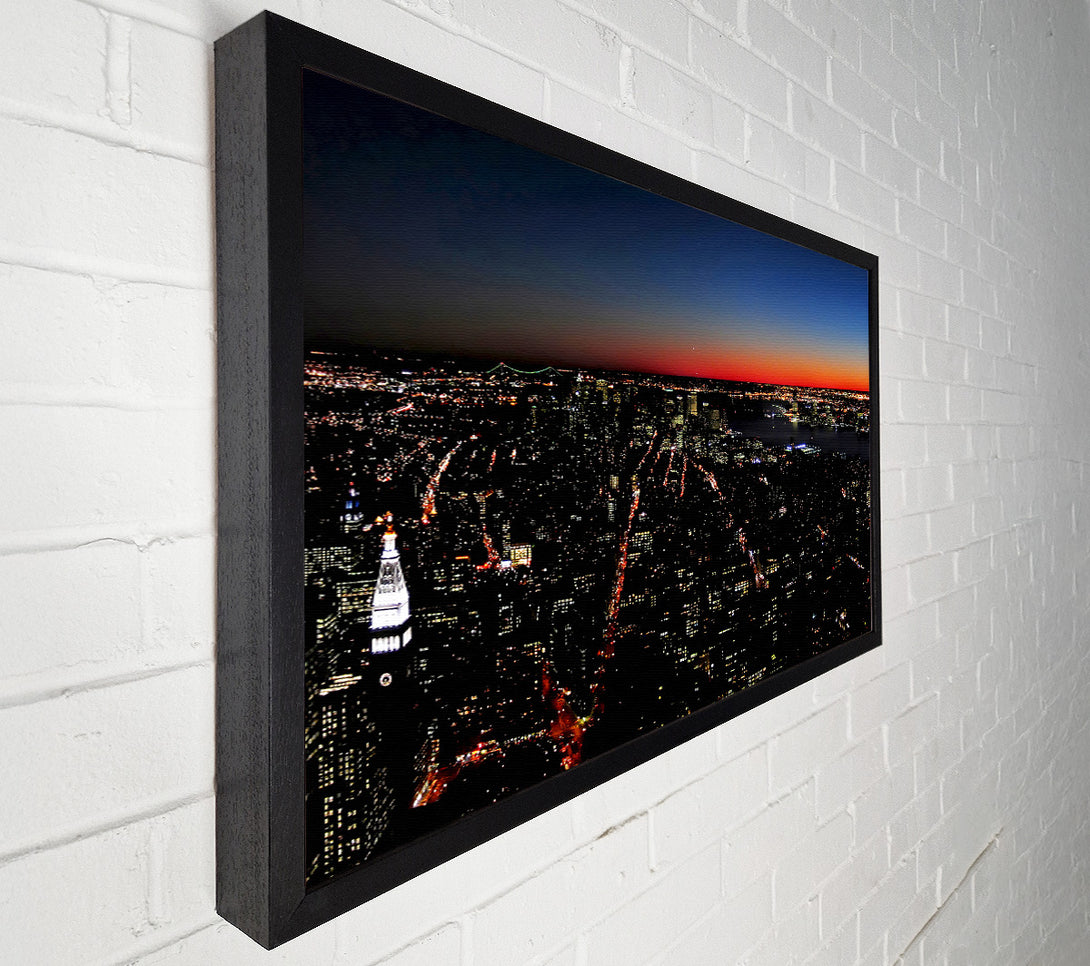 A Canvas Print of Empire State Building Glow Canvas Wall Art