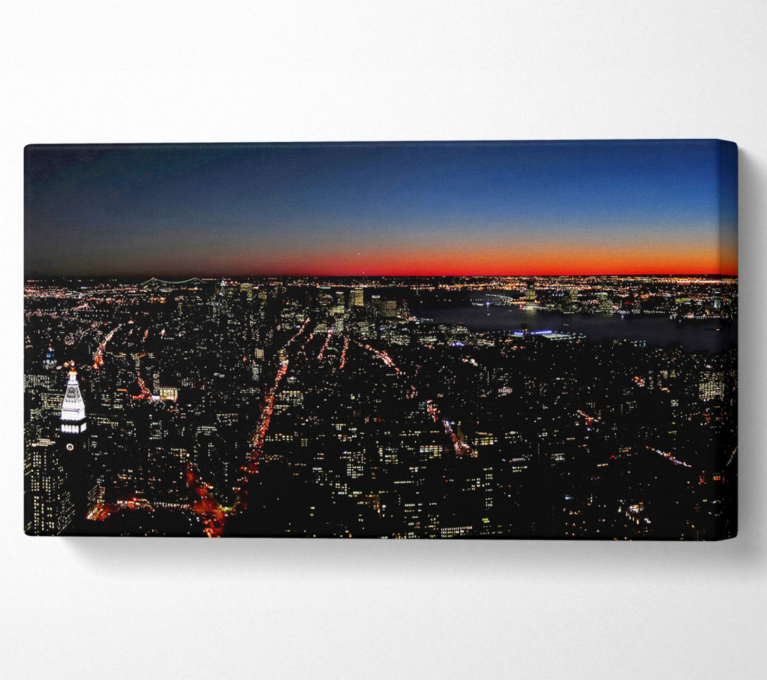  A Canvas Print of Empire State Building Glow Canvas Wall Art
