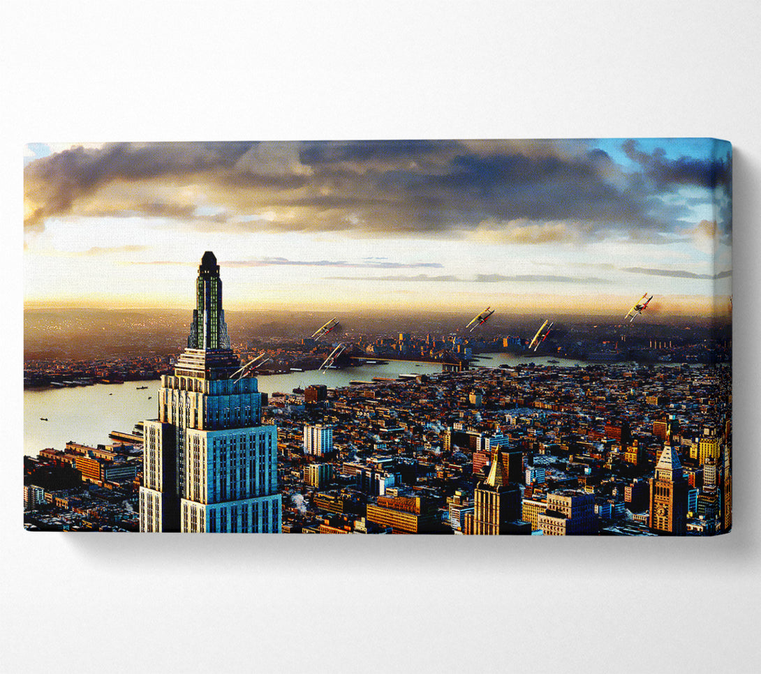  A Canvas Print of Empire State Building View Canvas Wall Art