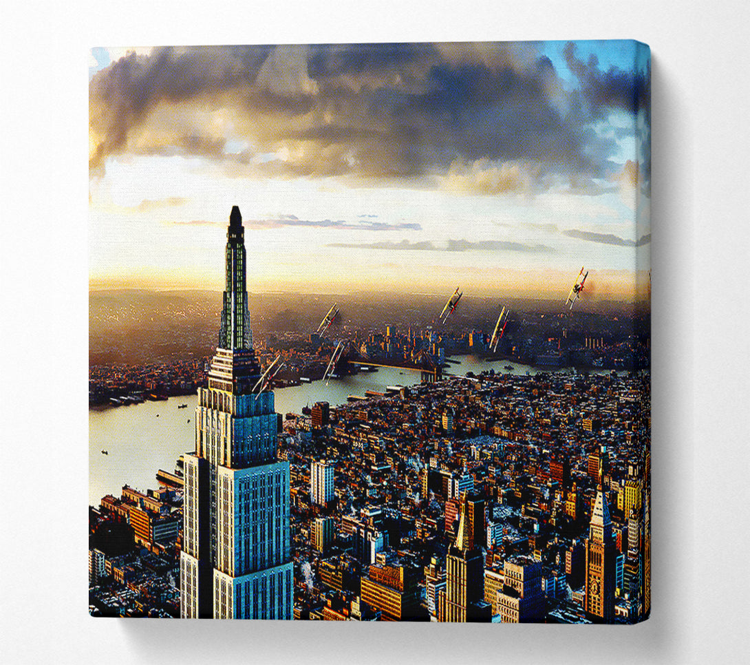  A Canvas Print of Empire State Building View Canvas Wall Art