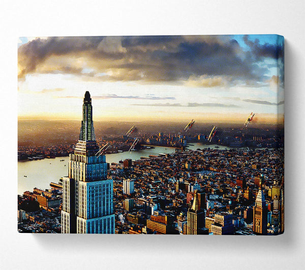  A Canvas Print of Empire State Building View Canvas Wall Art