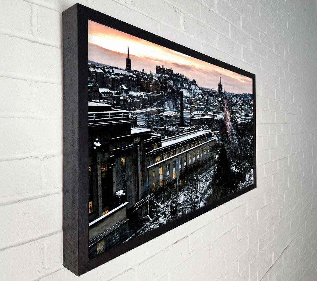  A Canvas Print of Evening In Edinburgh Canvas Print
