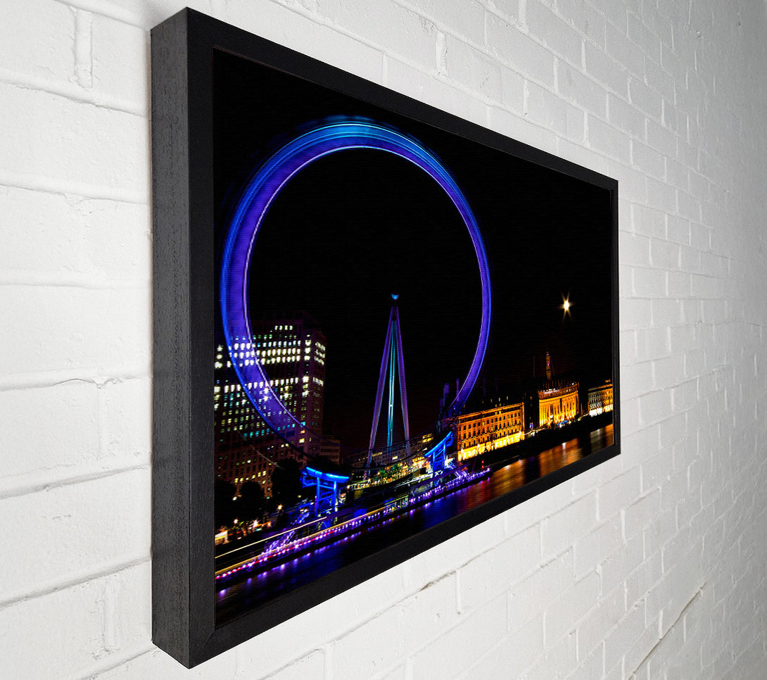  A Canvas Print of London Eye Blues In London Canvas Art