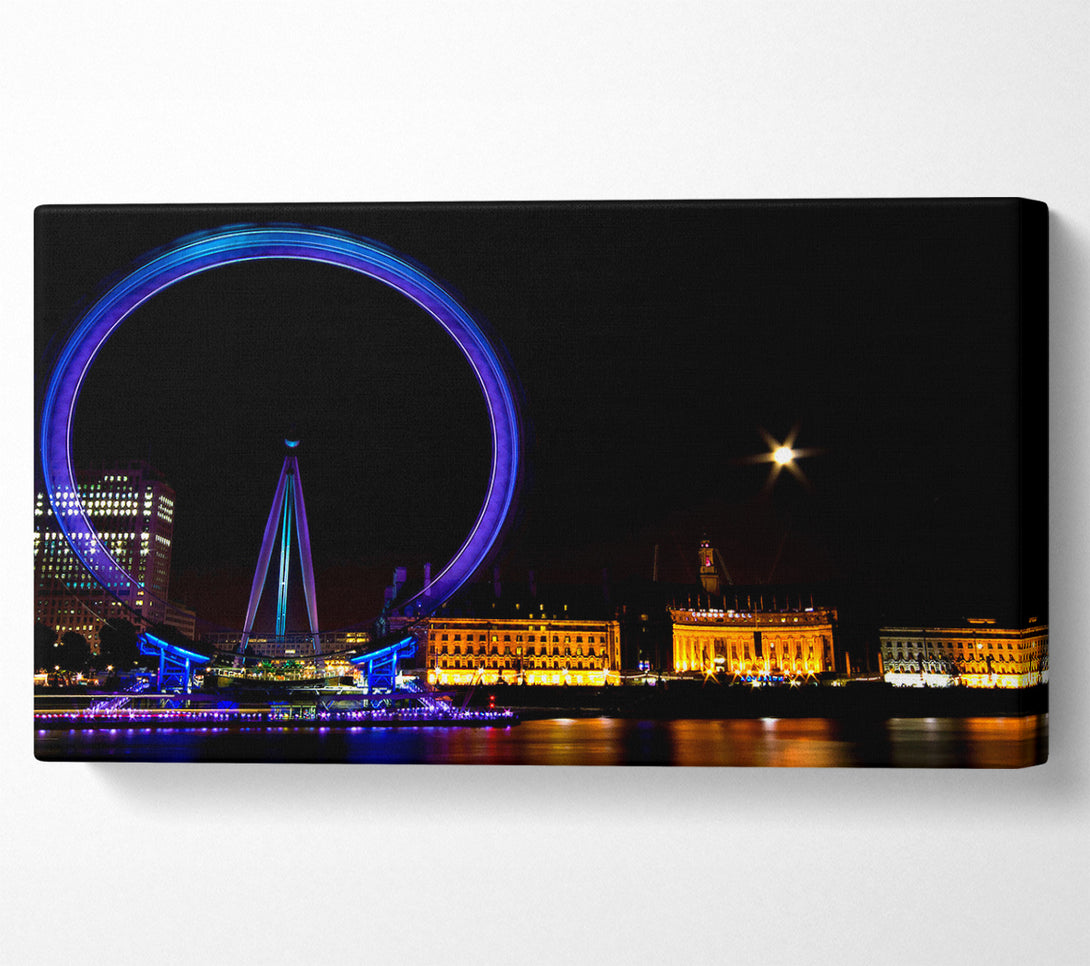  A Canvas Print of London Eye Blues In London Canvas Art