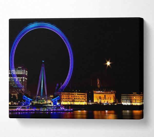  A Canvas Print of London Eye Blues In London Canvas Art