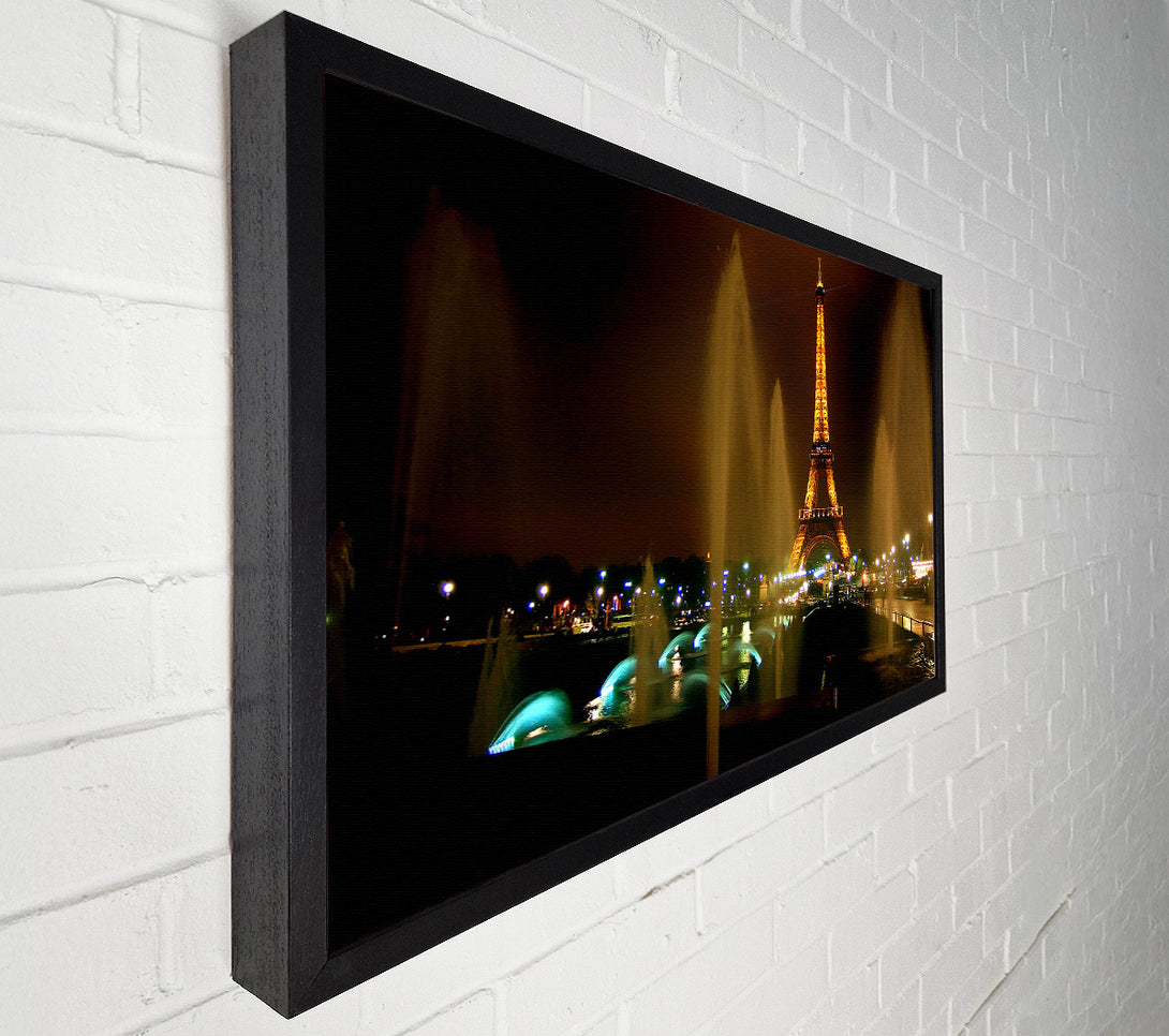  A Canvas Print of Fountains And Eiffel Tower Canvas Print