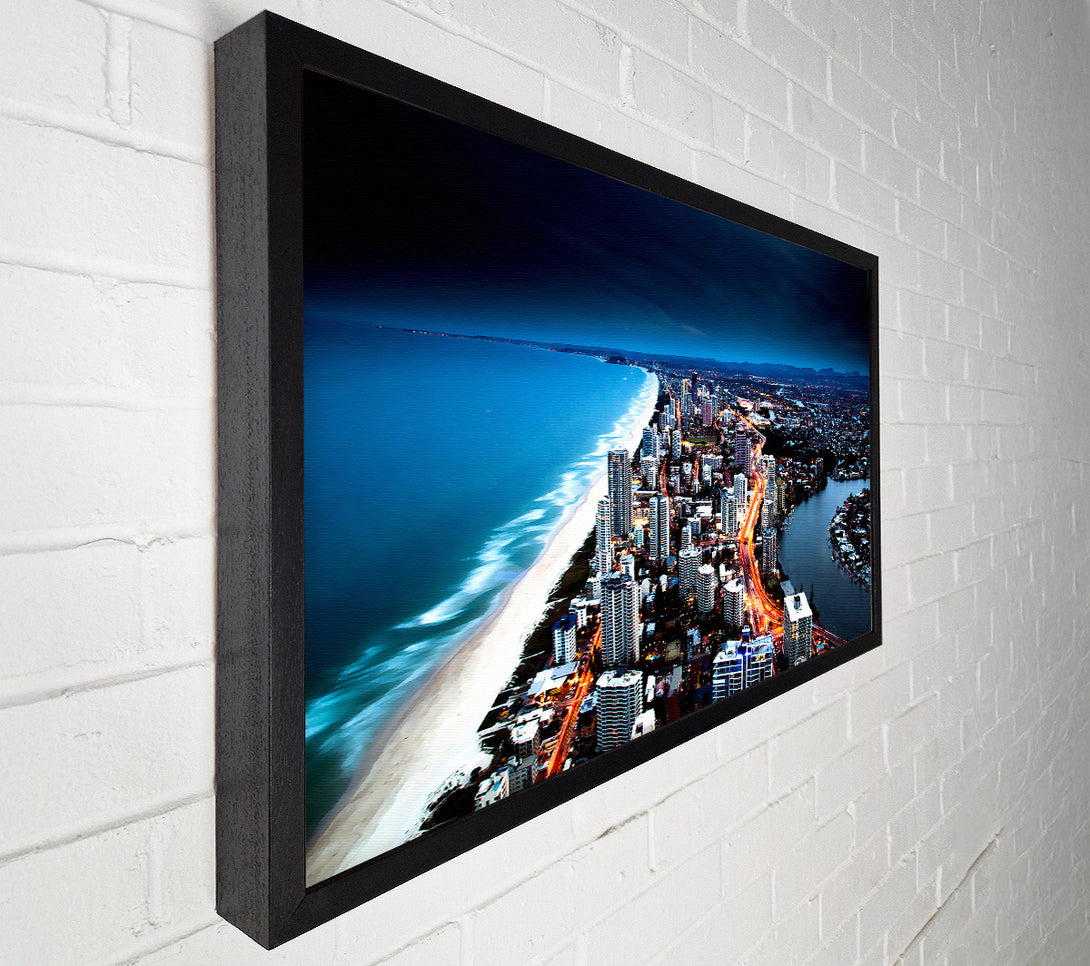  A Canvas Print of Golden City Coast Canvas Wall Art