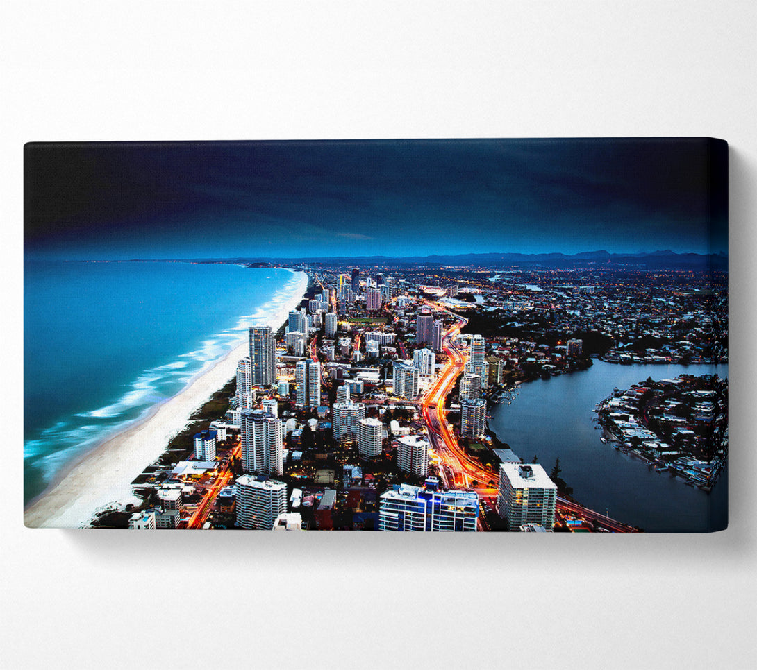  A Canvas Print of Golden City Coast Canvas Wall Art