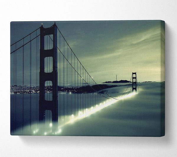  A Canvas Print of Golden Gate Bridge Light In The Fog Canvas Print