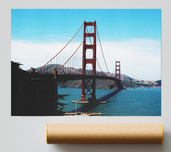 Golden Gate Bridge Afar Giclee Print