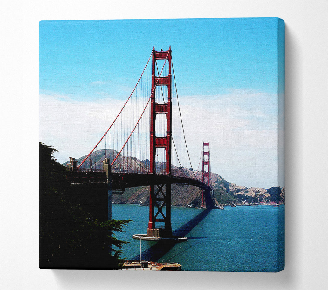  A Canvas Print of Golden Gate Bridge Afar Canvas Wall Art