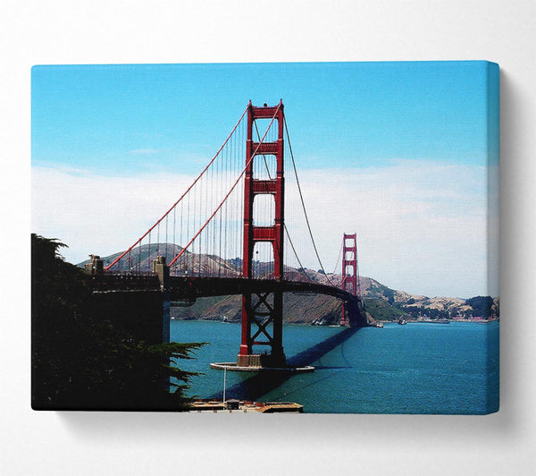  A Canvas Print of Golden Gate Bridge Afar Canvas Wall Art