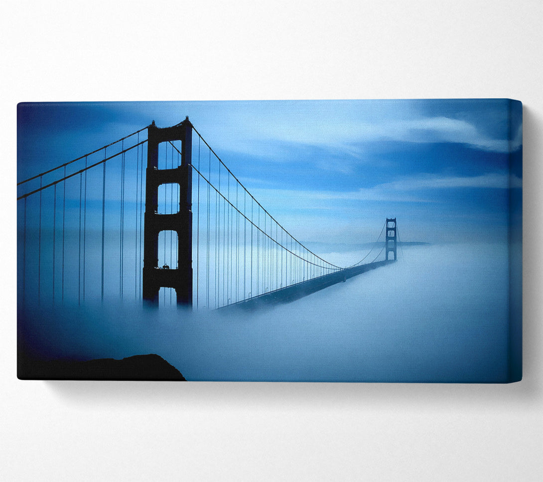  A Canvas Print of Golden Gate Bridge Fog Canvas Print