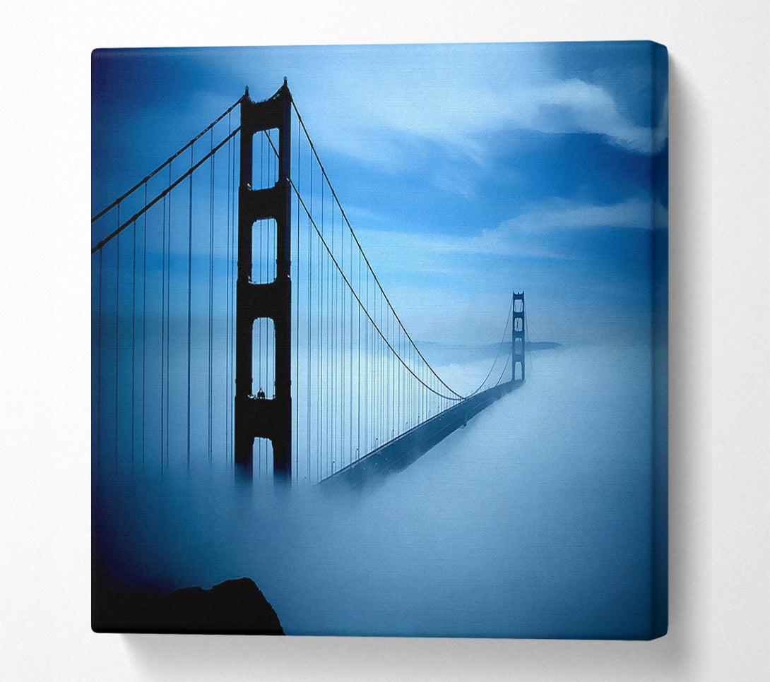  A Canvas Print of Golden Gate Bridge Fog Canvas Print