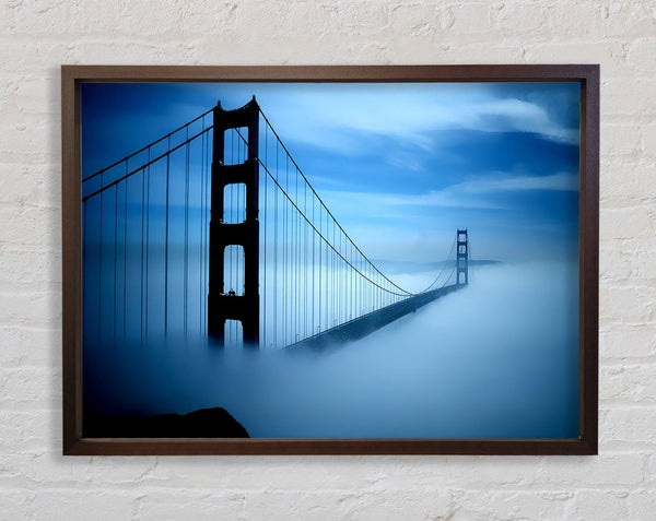 Golden Gate Bridge Fog Framed Print