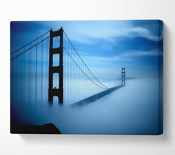  A Canvas Print of Golden Gate Bridge Fog Canvas Print