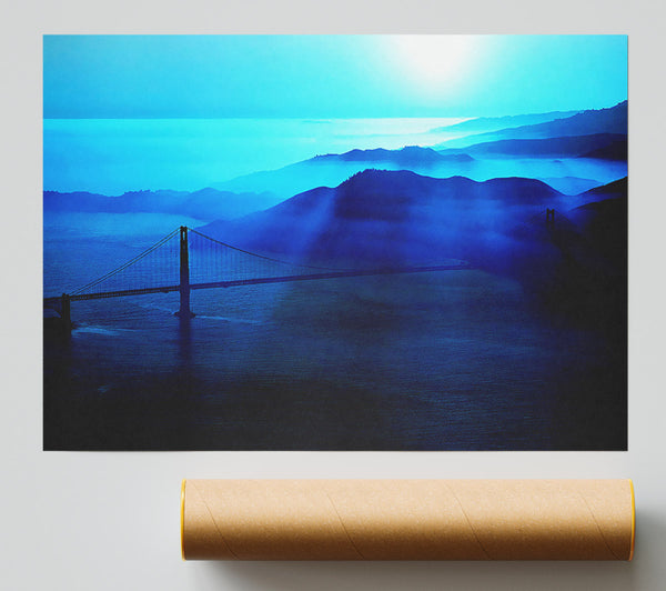 Golden Gate Bridge Morning Mist Giclee Print