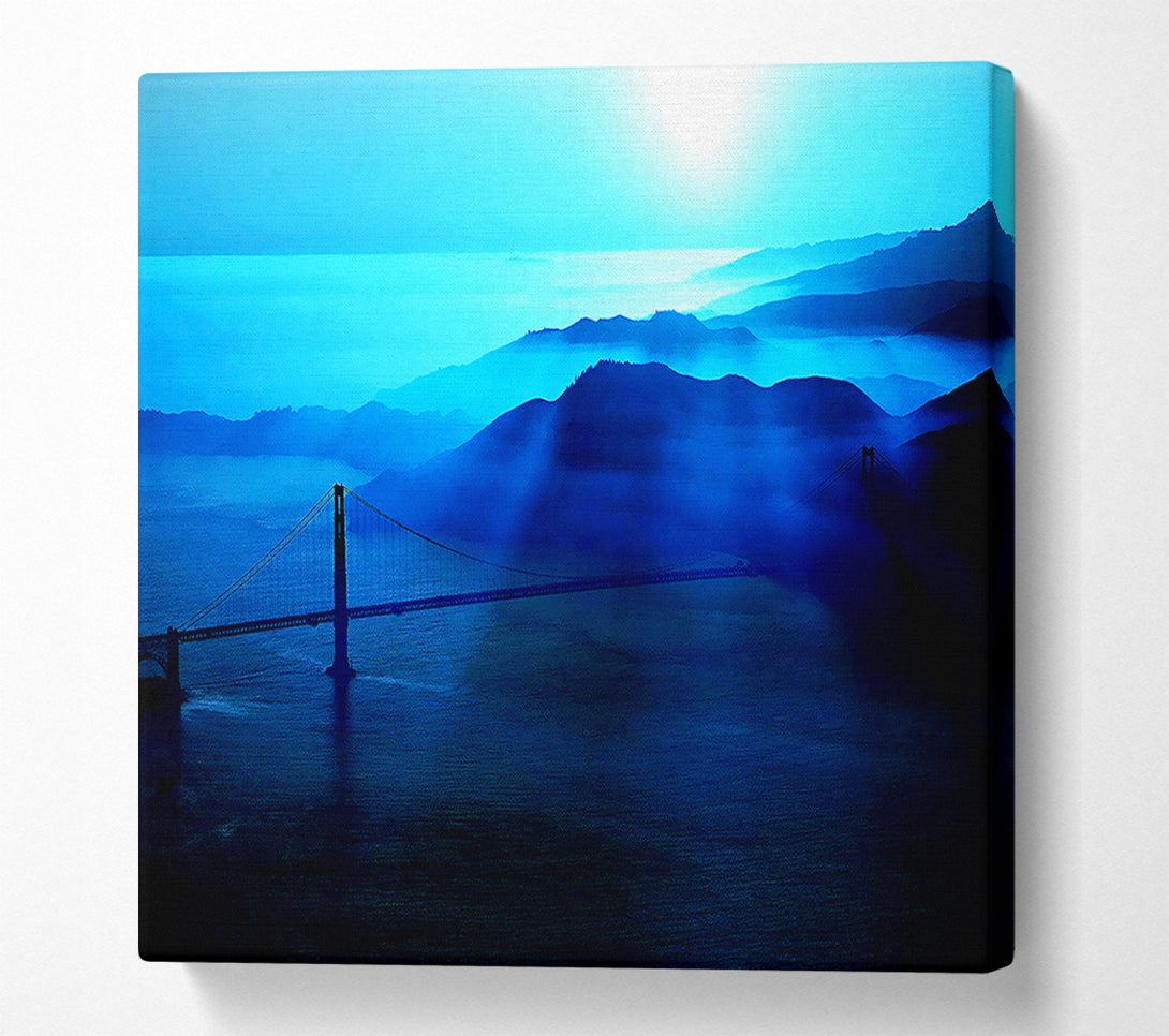  A Canvas Print of Golden Gate Bridge Morning Mist Canvas Art