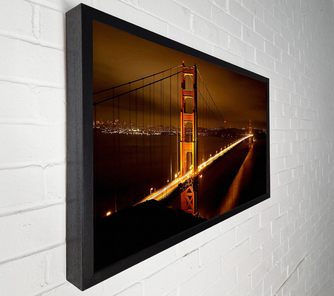  A Canvas Print of Golden Gate Bridge Nights Canvas Wall Art