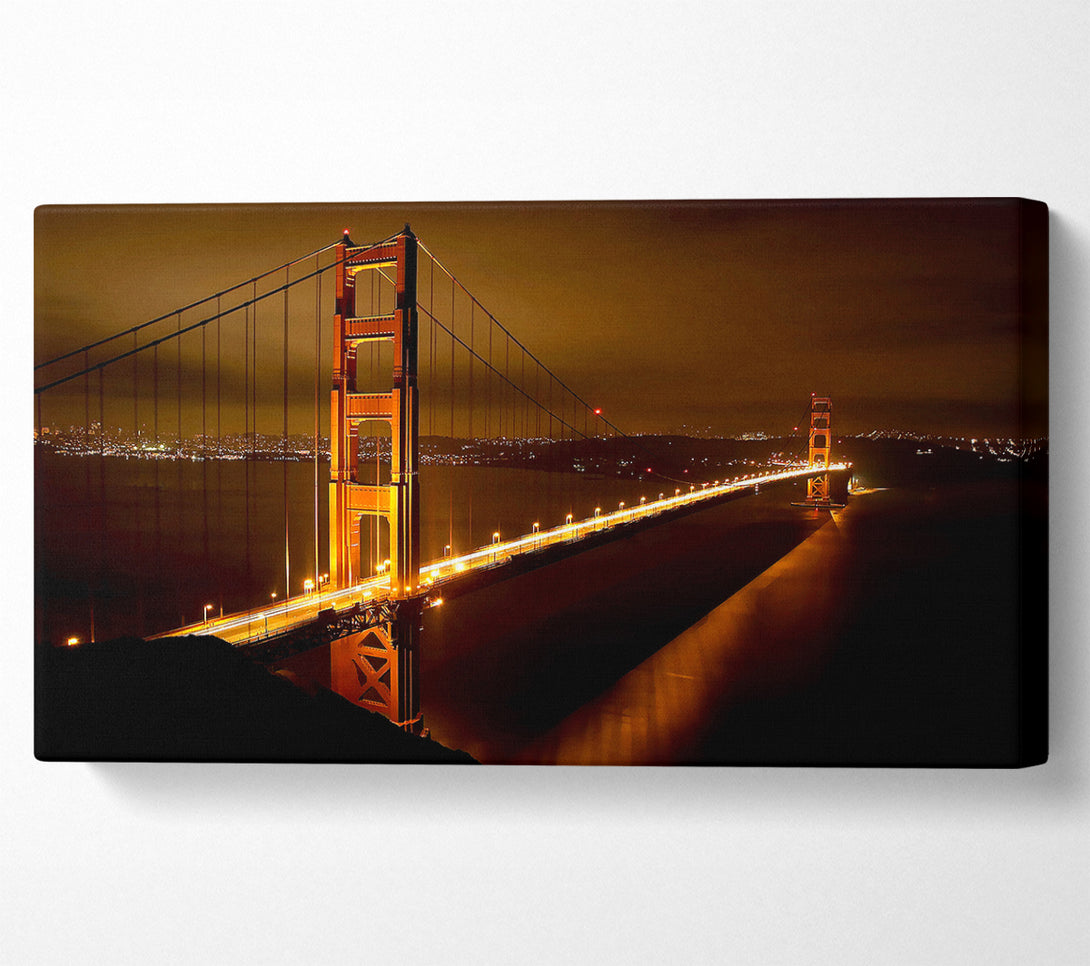 A Canvas Print of Golden Gate Bridge Nights Canvas Wall Art
