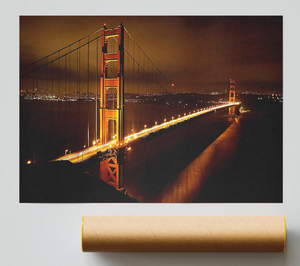 Golden Gate Bridge Nights Poster
