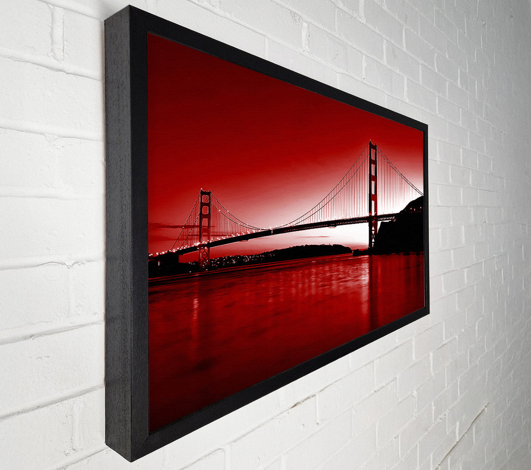  A Canvas Print of Golden Gate Bridge Red Canvas Art