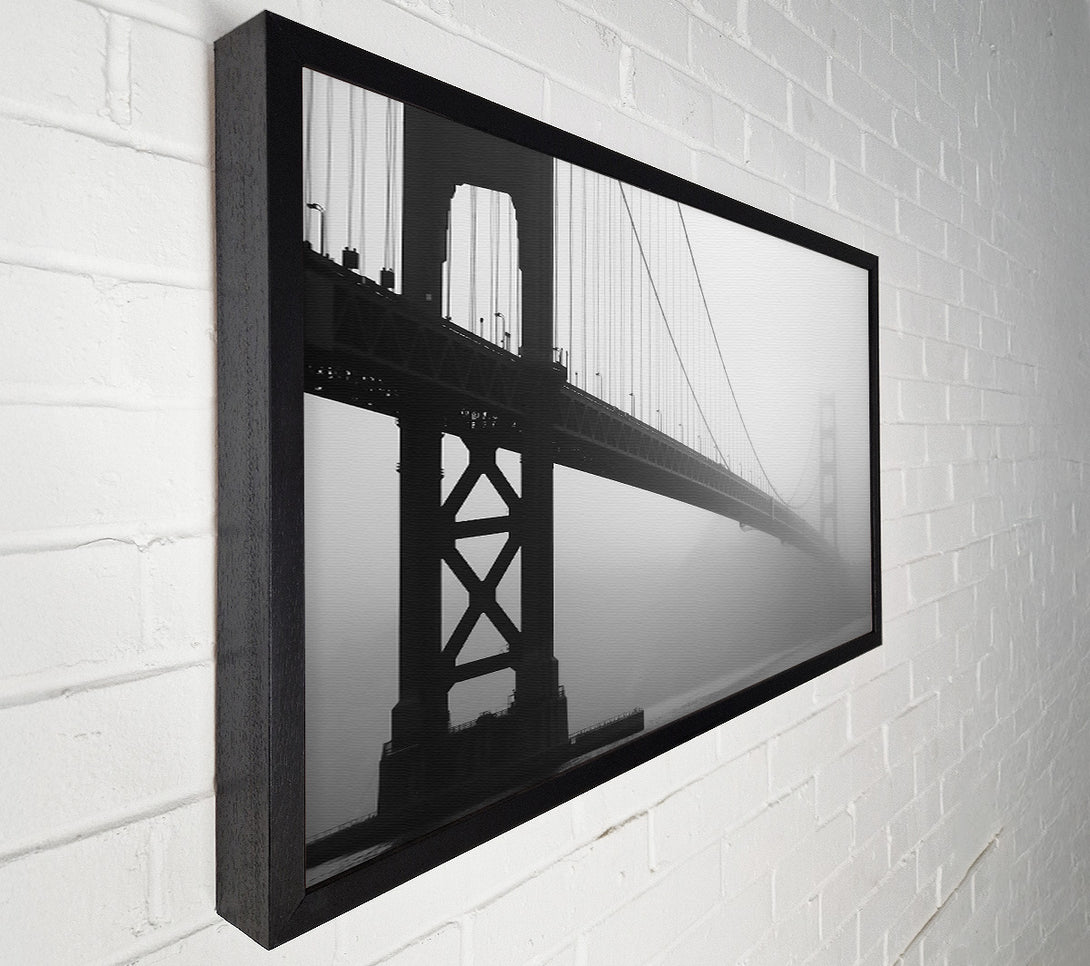  A Canvas Print of Golden Gate In Fog Canvas Print