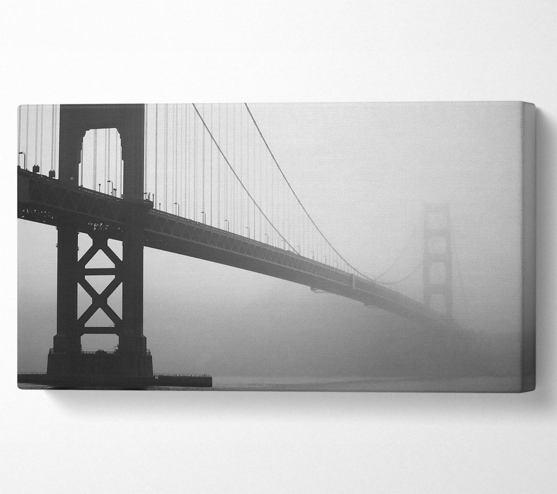  A Canvas Print of Golden Gate In Fog Canvas Print