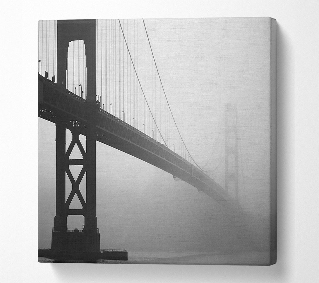  A Canvas Print of Golden Gate In Fog Canvas Print