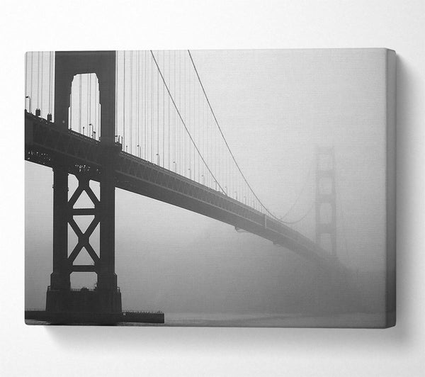  A Canvas Print of Golden Gate In Fog Canvas Print