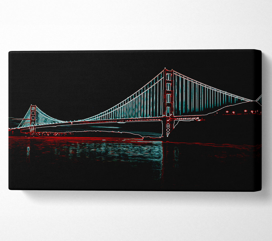  A Canvas Print of Hells Gate Bridge Canvas Art