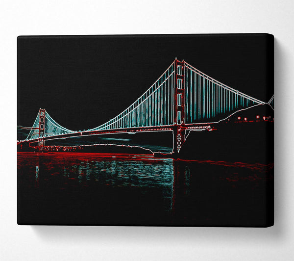  A Canvas Print of Hells Gate Bridge Canvas Art