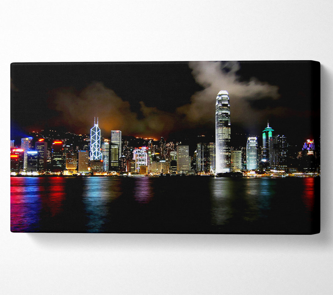  A Canvas Print of Hong Kong Cloudy Nights Canvas Art