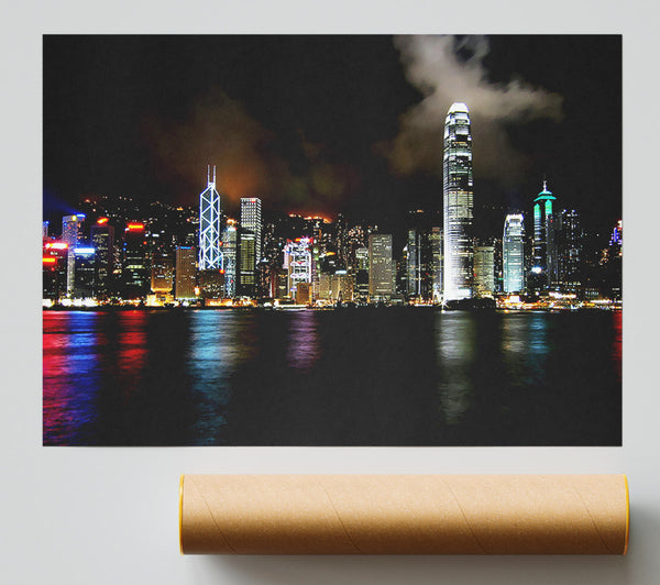 Hong Kong Cloudy Nights Print