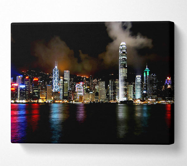  A Canvas Print of Hong Kong Cloudy Nights Canvas Art